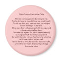 Triple Fudge Chocolate Cake magnets