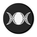 Triple Goddess Moon Symbol magnets