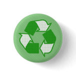 triple green halftone recycle logo buttons