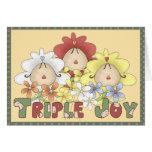 Triple Joy Triplets Card