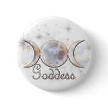 Triple Moon Moonstone Goddess buttons