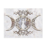 Triple Moon Moonstone Goddess postcards
