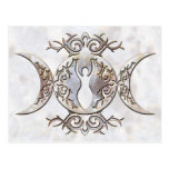 Triple Moon Moonstone Goddess Postcard