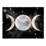 Triple Moon Moonstone Postcard