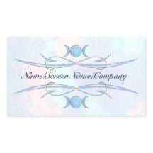Triple Moon Opal Business Card Template