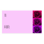 Triple Rose Gift Tag business cards