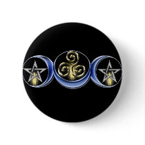 Triple Spiral Lunar Moon Button