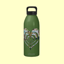 TRIPLE SQUARED HEART water bottles