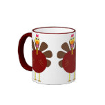Triple Turkey Thanksgiving Coffee Mug