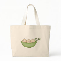 Triplet Peas in a Pod Tote Bag