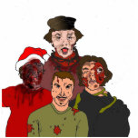Triplet Zombie Distrubia Ornament photo sculptures