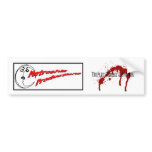 Triplet Zombie Disturbia Bumper Sticker bumper stickers