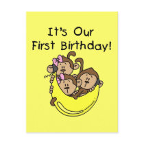 Triplets 1st - Two Girls One Boy Tshirts and Gifts Post Card