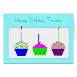 Triplets Birthday  Card