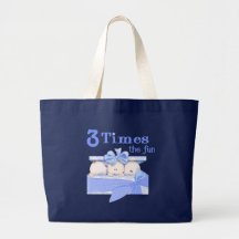 Triplets Canvas Bags