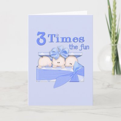 Babyworld on Triplets Greeting Cards By Babyworld