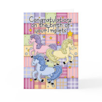 Triplets, Congratulations Birth Of Triplets - Thre Cards