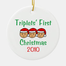 Triplets First Christmas Ornament