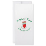 Triplets First Christmas rack cards