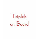 Triplets on Board tee t-shirts