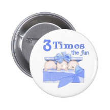 Triplets Pinback Buttons
