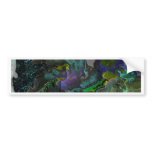 trippy flowers bumper stickers