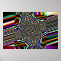 trippy fractal square posters