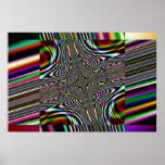 trippy fractal square posters
