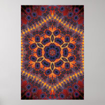 Trippy Poster: Psychedelic Radial Artwork