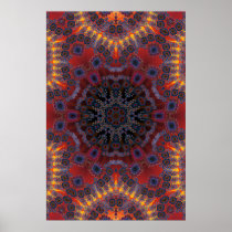 Trippy Poster: Psychedelic Radial Artwork