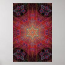 Trippy Poster: Psychedelic Radial Artwork