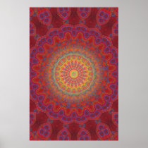 Trippy Poster: Psychedelic Radial Artwork