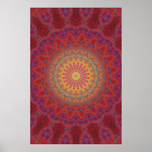 Trippy Poster: Psychedelic Radial Artwork