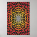 Trippy Poster: Psychedelic Radial Artwork posters
