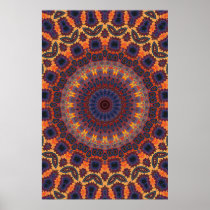 Trippy Poster: Psychedelic Radial Artwork