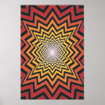 Trippy Poster: Psychedelic Radial Artwork posters