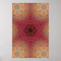 Trippy Poster: Psychedelic Radial Artwork posters