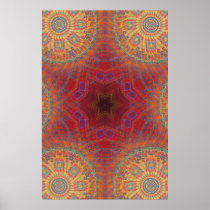 Trippy Poster: Psychedelic Radial Artwork