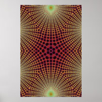 Trippy Poster: Psychedelic Radial Artwork