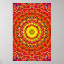 Trippy Poster: Psychedelic Radial Artwork
