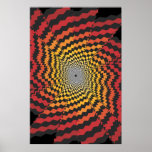 Trippy Poster: Psychedelic Spiral Artwork posters