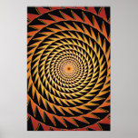 Trippy Poster: Sawtooth Spiral posters