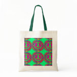 Trippy Tie-Dye Psychedelic Peace Sign bags