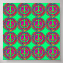 Trippy Tie-Dye Psychedelic Peace Sign posters