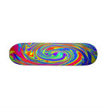Trippy Tye Dye Mini Skate Board