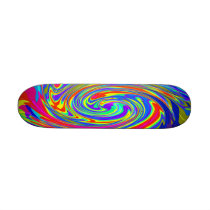 Trippy Tye Dye Mini Skate Board