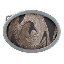 Trippy Zebra Oval Belt Buckles