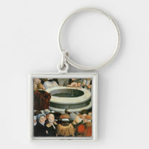 Triptych, left panel, Philipp Melanchthon Key Chains