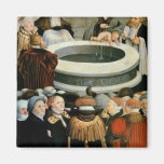 Triptych, left panel, Philipp Melanchthon Fridge Magnet