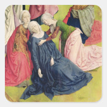 Triptych of the Crucifixion Sticker